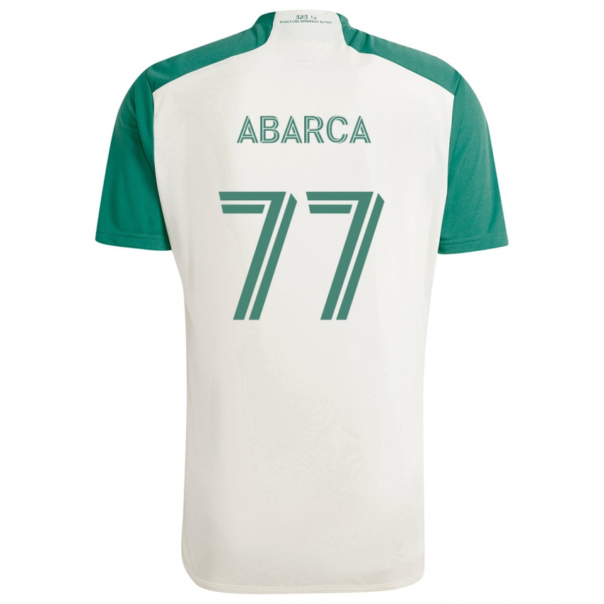 Børn Diego Abarca #77 Solbrune Farver Grøn Udebane Spillertrøjer 2024/25 Trøje T-Shirt