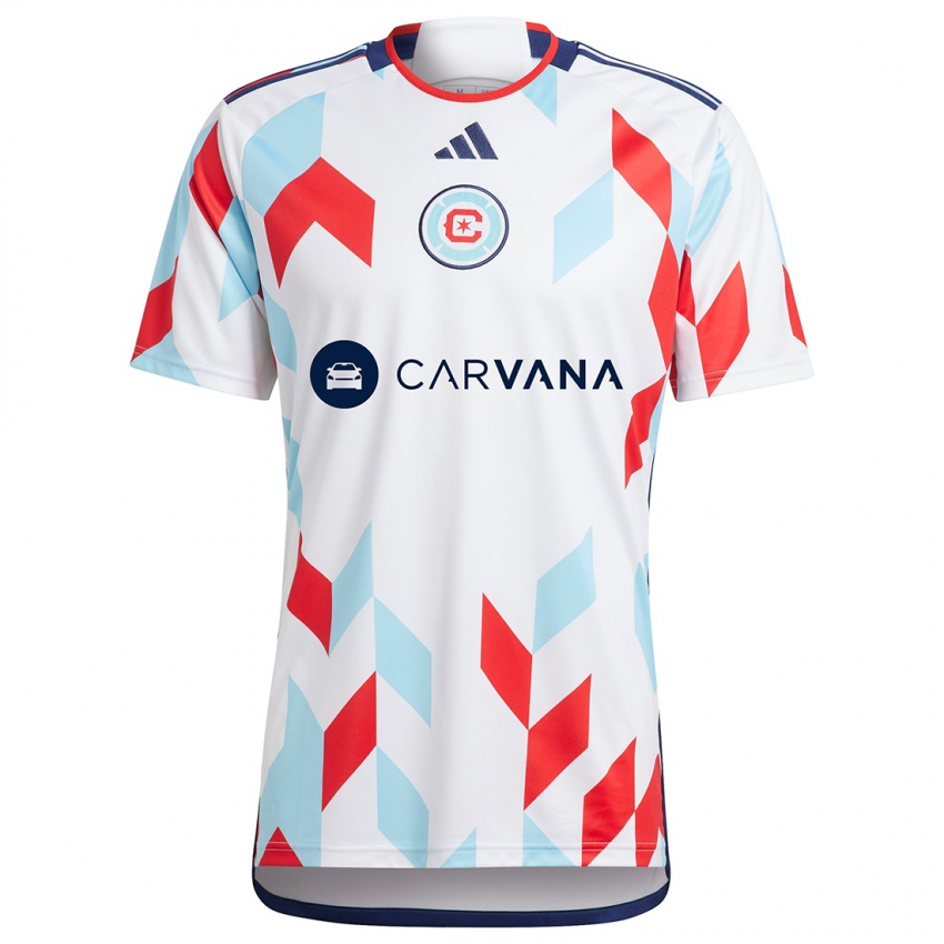 Børn Gastón Giménez #30 Hvid Rød Blå Udebane Spillertrøjer 2024/25 Trøje T-Shirt