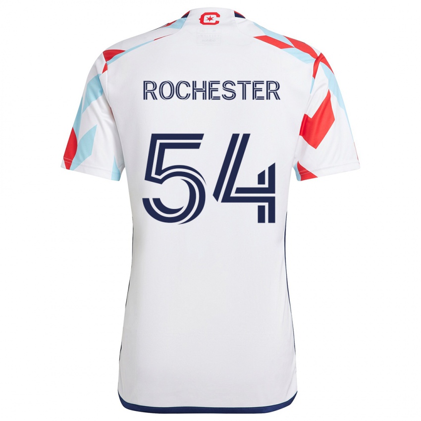 Børn Lamonth Rochester #54 Hvid Rød Blå Udebane Spillertrøjer 2024/25 Trøje T-Shirt