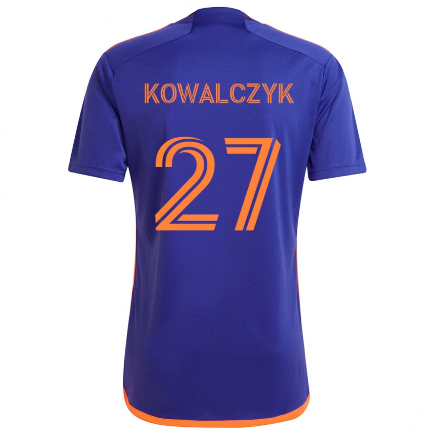 Børn Sebastian Kowalczyk #27 Lilla Orange Udebane Spillertrøjer 2024/25 Trøje T-Shirt