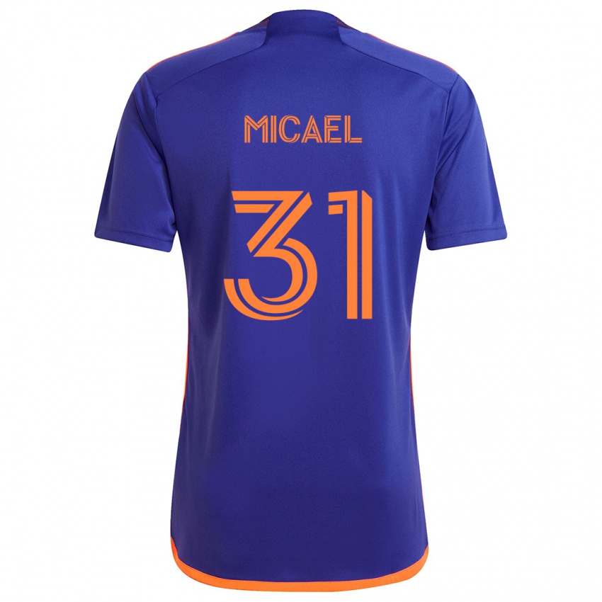 Børn Micael #31 Lilla Orange Udebane Spillertrøjer 2024/25 Trøje T-Shirt