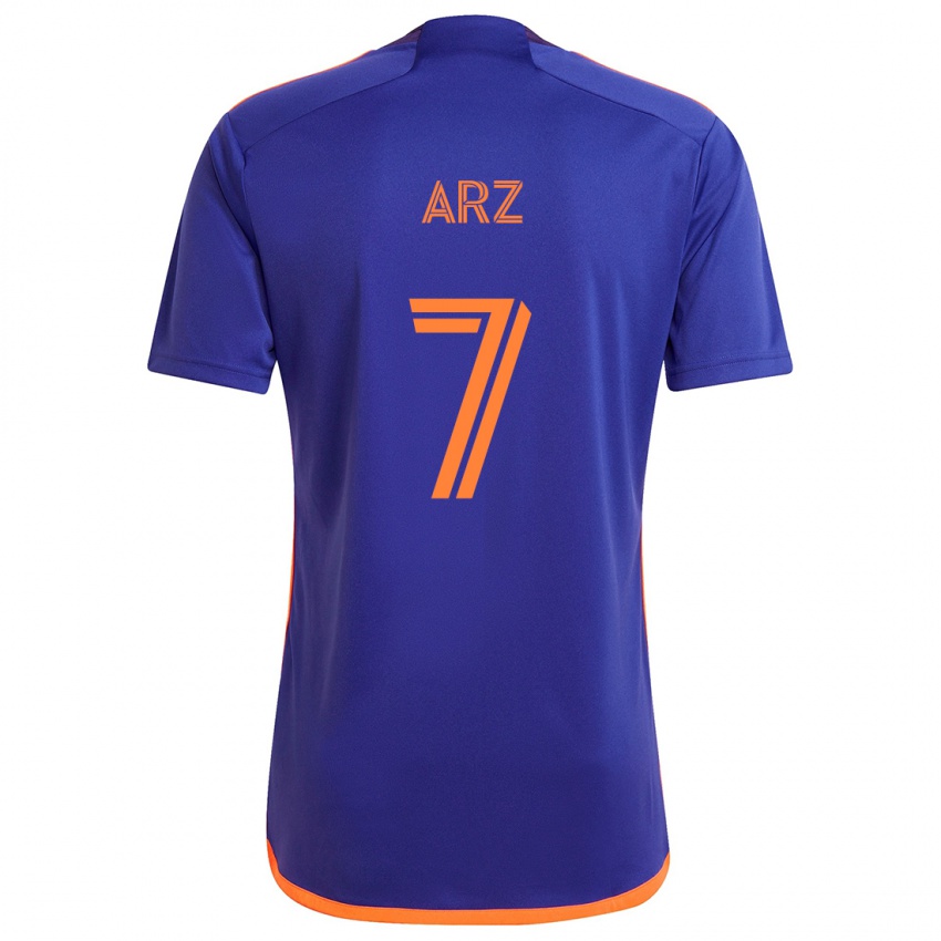 Børn Exon Arzú #7 Lilla Orange Udebane Spillertrøjer 2024/25 Trøje T-Shirt