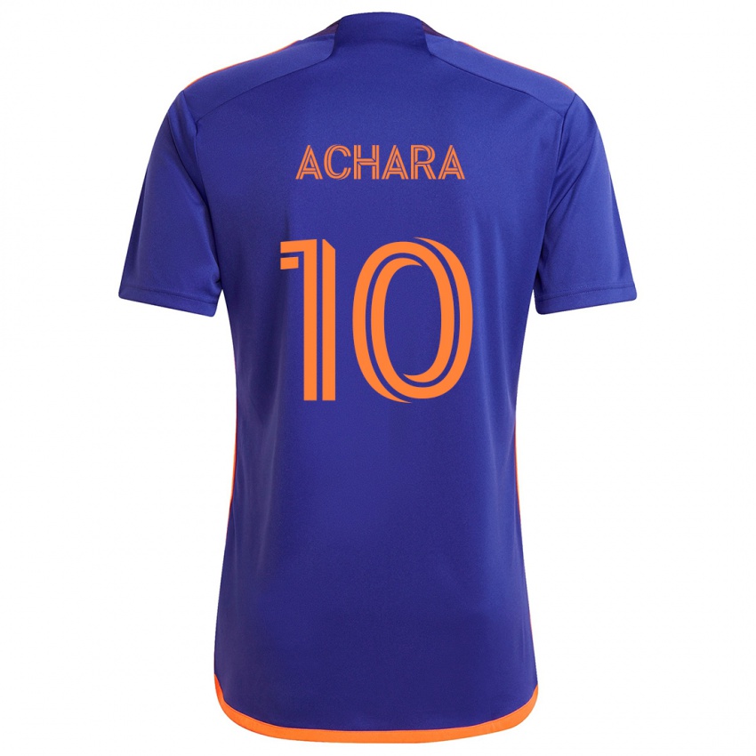 Børn Ifunanyachi Achara #10 Lilla Orange Udebane Spillertrøjer 2024/25 Trøje T-Shirt