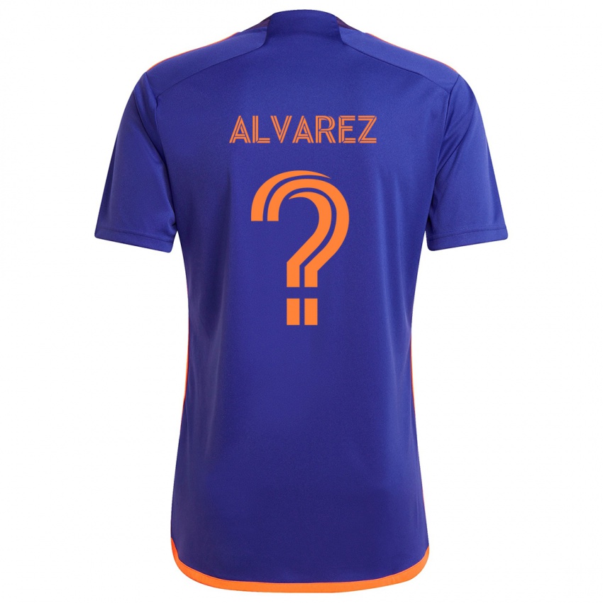 Børn Gianmarco Alvarez #0 Lilla Orange Udebane Spillertrøjer 2024/25 Trøje T-Shirt