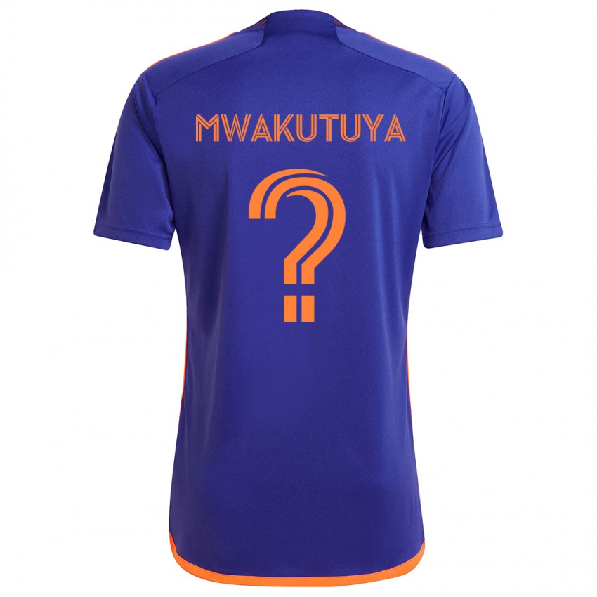 Børn Isaac Mwakutuya #0 Lilla Orange Udebane Spillertrøjer 2024/25 Trøje T-Shirt