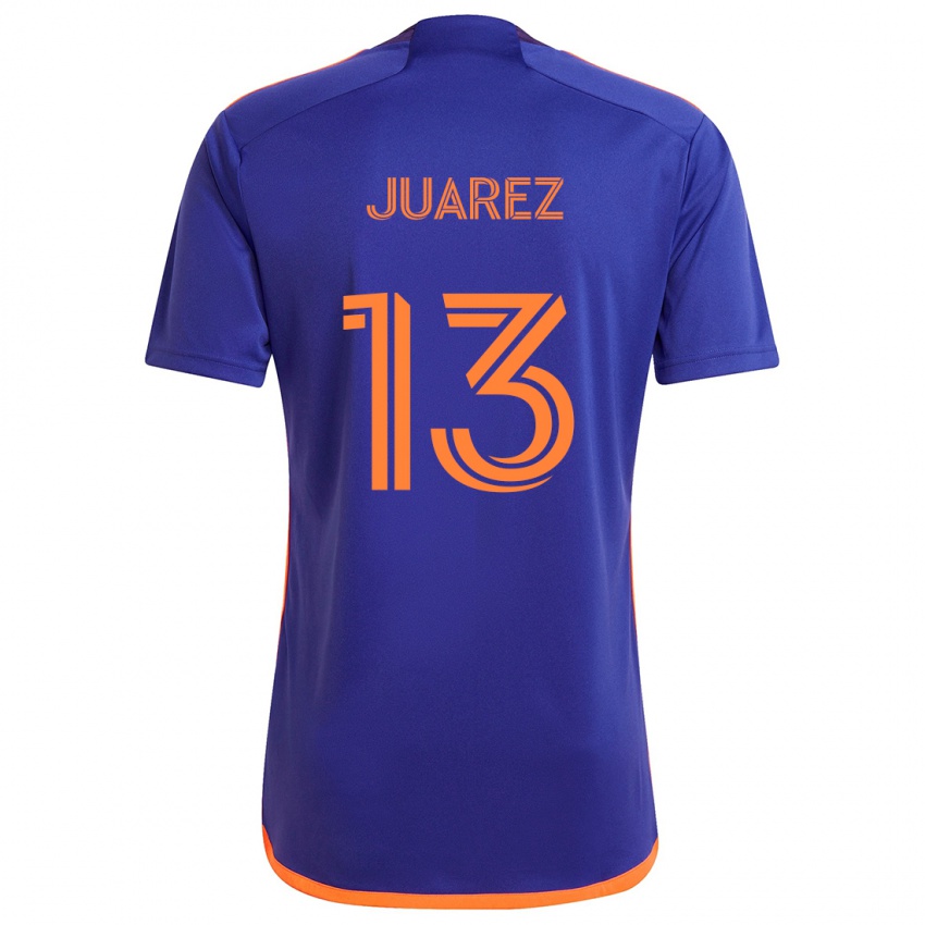 Børn Jathan Juarez #13 Lilla Orange Udebane Spillertrøjer 2024/25 Trøje T-Shirt