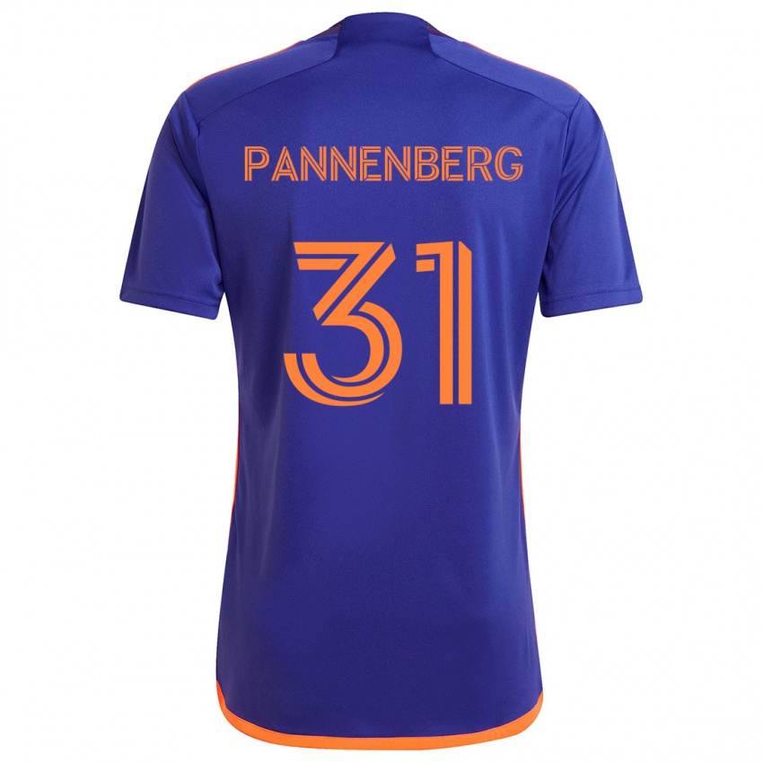 Børn Andrew Pannenberg #31 Lilla Orange Udebane Spillertrøjer 2024/25 Trøje T-Shirt