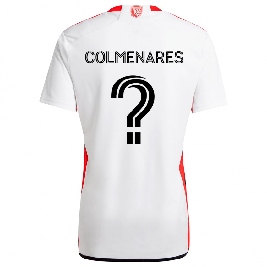 Børn Mateo Colmenares #0 Hvid Rød Udebane Spillertrøjer 2024/25 Trøje T-Shirt