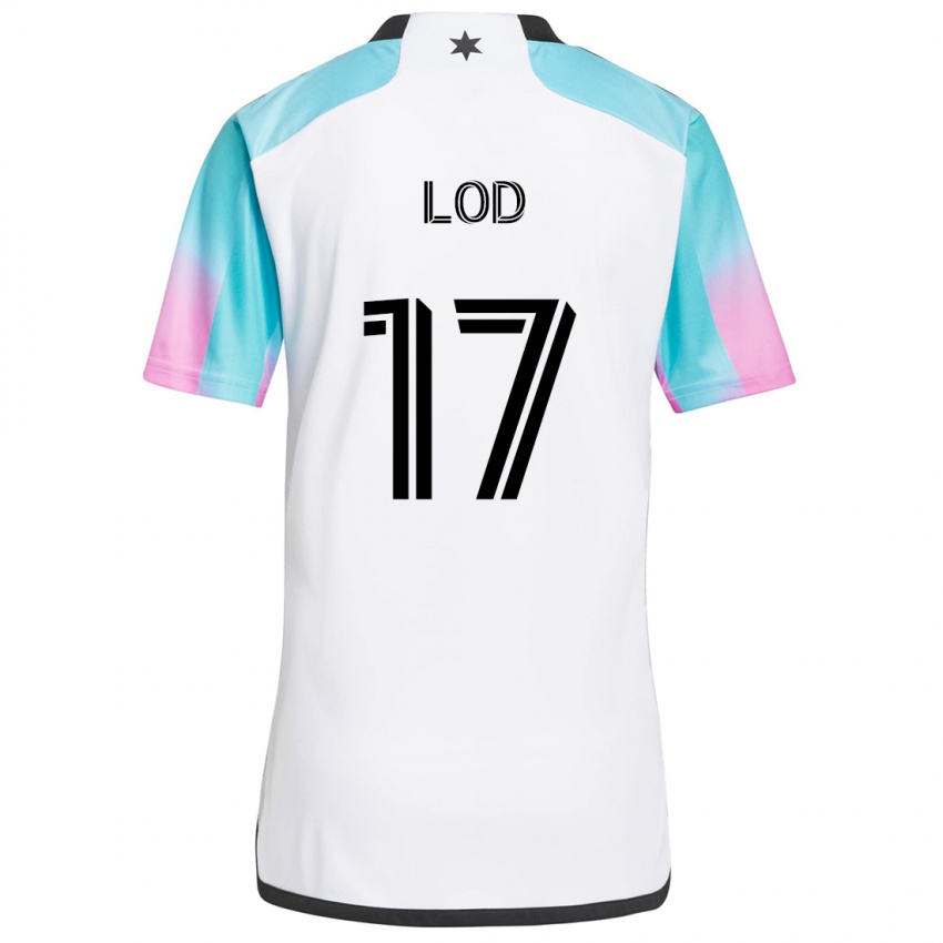 Børn Robin Lod #17 Hvid Blå Sort Udebane Spillertrøjer 2024/25 Trøje T-Shirt