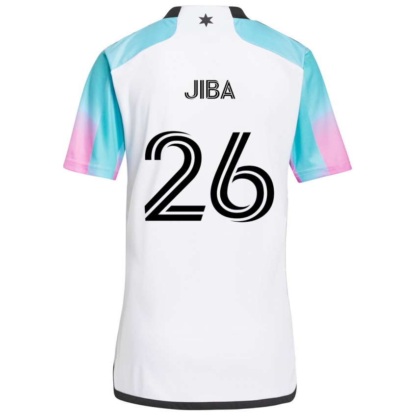 Børn Ryen Jiba #26 Hvid Blå Sort Udebane Spillertrøjer 2024/25 Trøje T-Shirt