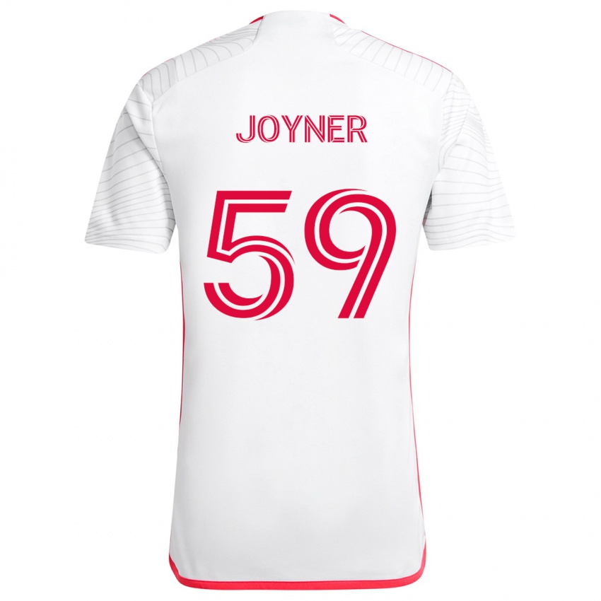 Børn Mykhi Joyner #59 Hvid Rød Udebane Spillertrøjer 2024/25 Trøje T-Shirt