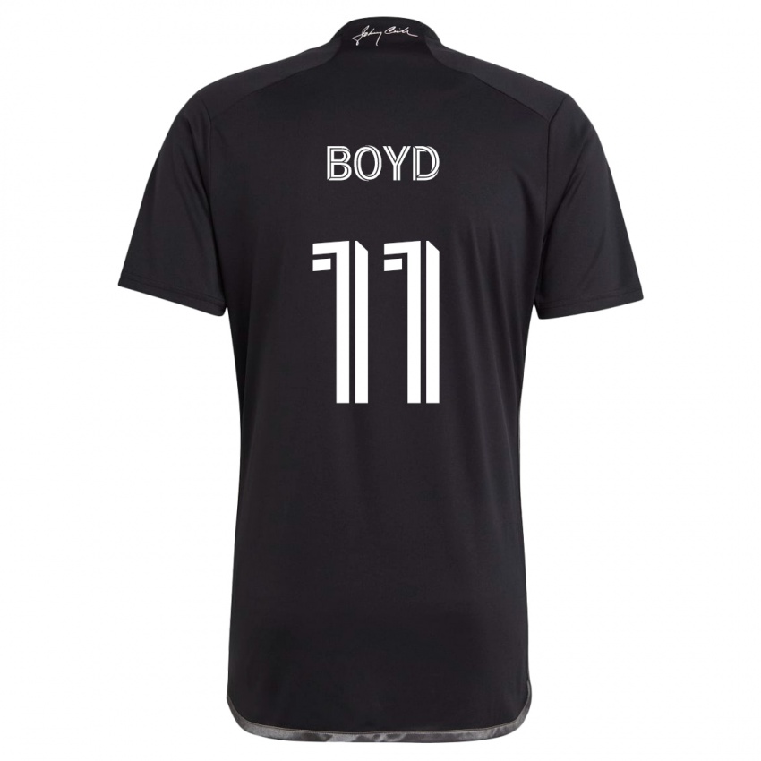 Børn Tyler Boyd #11 Sort Udebane Spillertrøjer 2024/25 Trøje T-Shirt