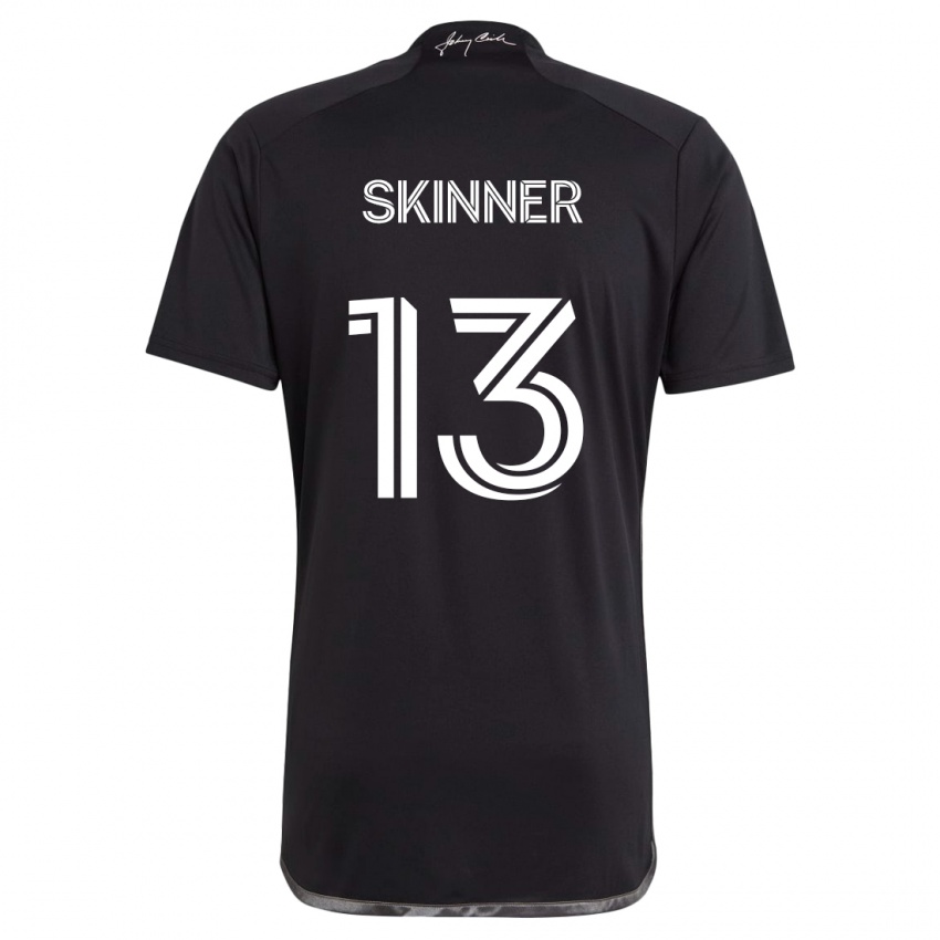 Børn Joey Skinner #13 Sort Udebane Spillertrøjer 2024/25 Trøje T-Shirt