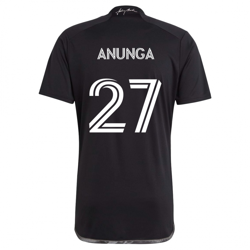 Børn Tah Anunga #27 Sort Udebane Spillertrøjer 2024/25 Trøje T-Shirt