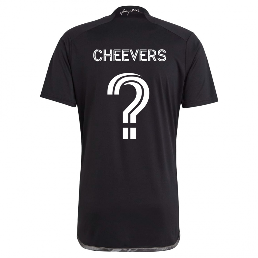 Børn Scott Cheevers #0 Sort Udebane Spillertrøjer 2024/25 Trøje T-Shirt