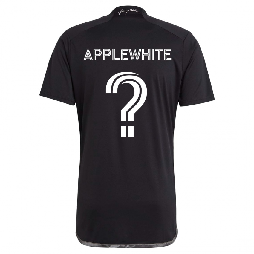 Børn Christopher Applewhite #0 Sort Udebane Spillertrøjer 2024/25 Trøje T-Shirt