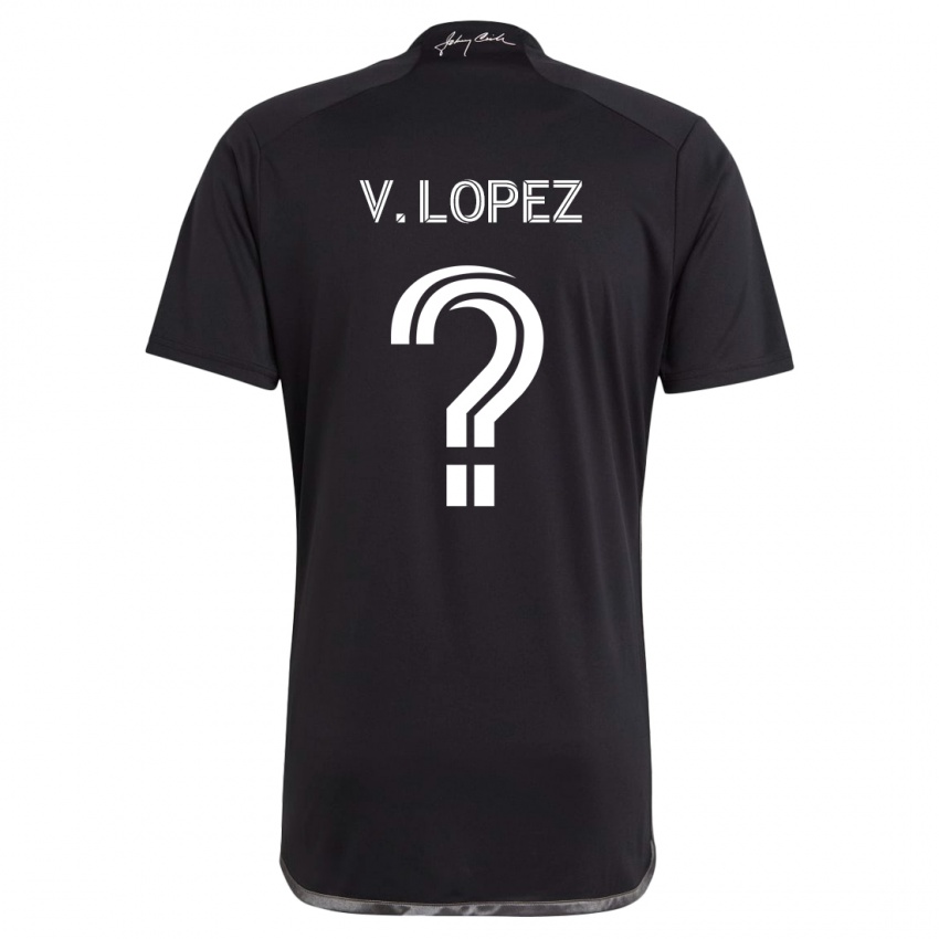 Børn Alejandro Velazquez-Lopez #0 Sort Udebane Spillertrøjer 2024/25 Trøje T-Shirt