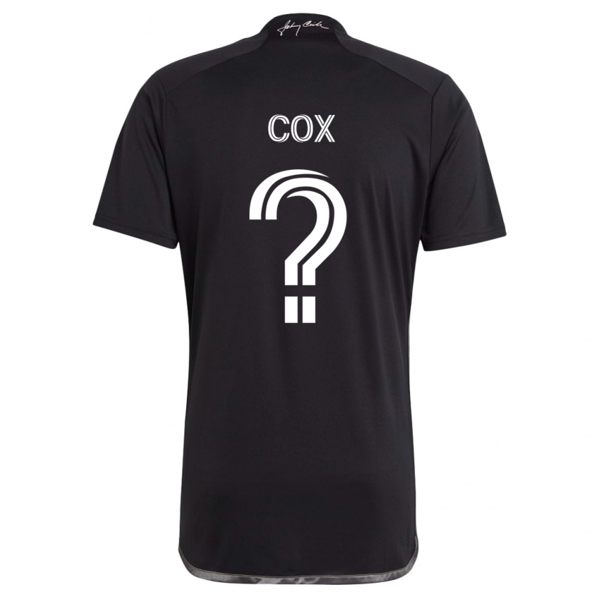 Børn Justin Cox #0 Sort Udebane Spillertrøjer 2024/25 Trøje T-Shirt