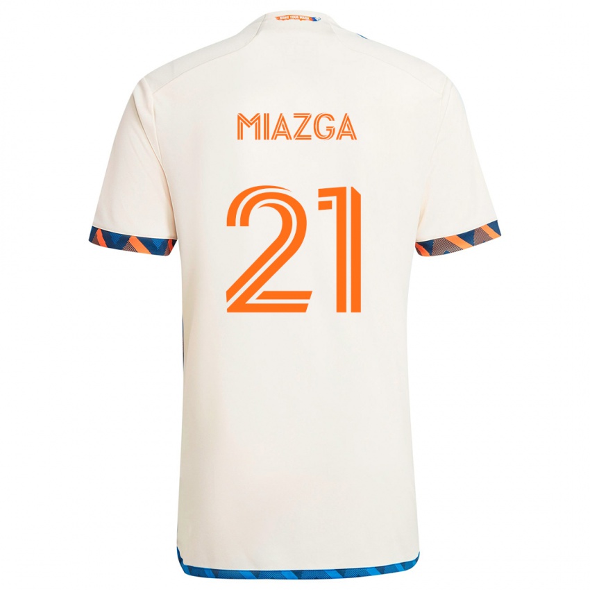 Børn Matt Miazga #21 Hvid Orange Udebane Spillertrøjer 2024/25 Trøje T-Shirt