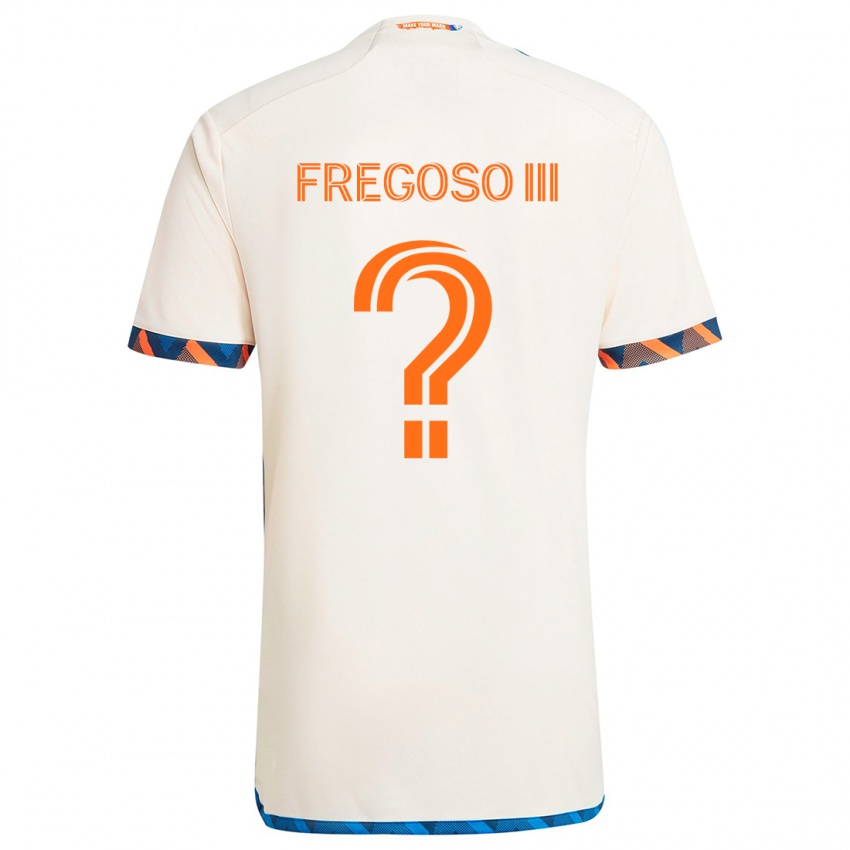 Børn Arturo Fregoso Iii #0 Hvid Orange Udebane Spillertrøjer 2024/25 Trøje T-Shirt