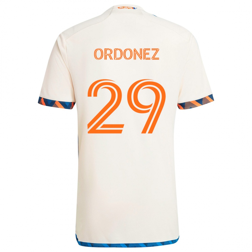 Børn Arquímides Ordóñez #29 Hvid Orange Udebane Spillertrøjer 2024/25 Trøje T-Shirt