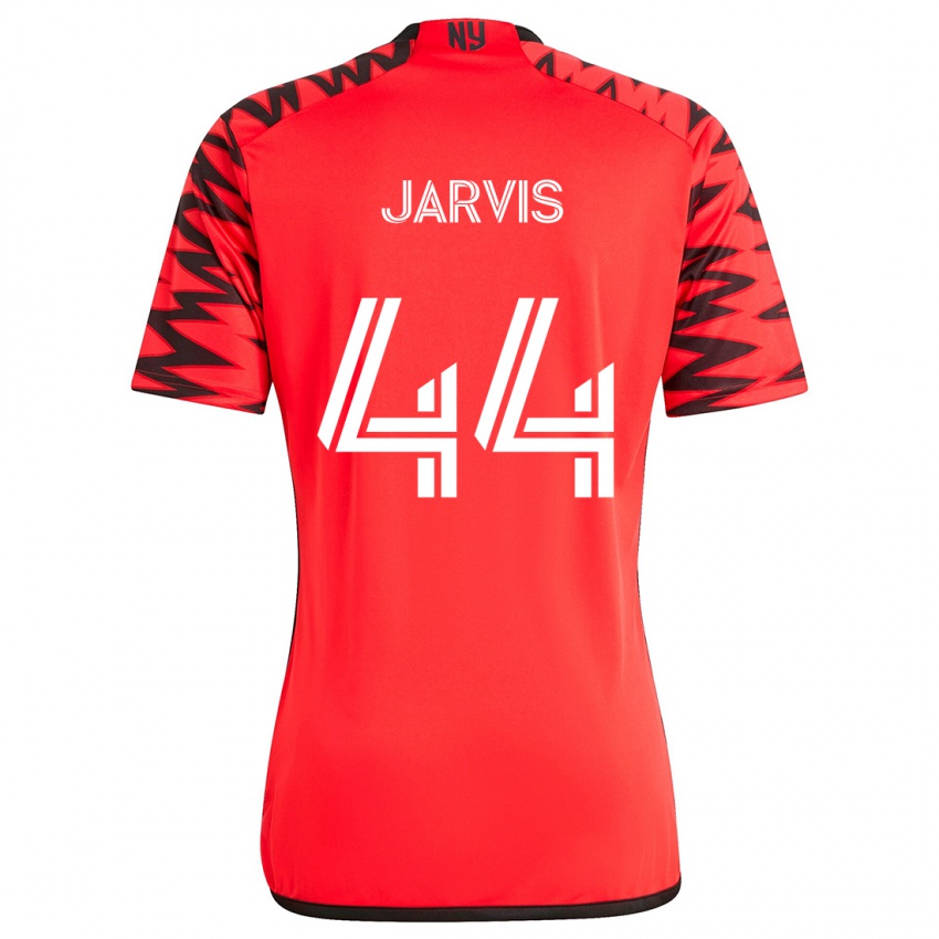 Børn Aiden Jarvis #44 Rød Sort Hvid Udebane Spillertrøjer 2024/25 Trøje T-Shirt