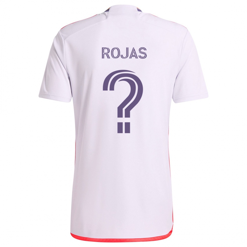 Børn Juan Rojas #0 Hvid Rød Lilla Udebane Spillertrøjer 2024/25 Trøje T-Shirt