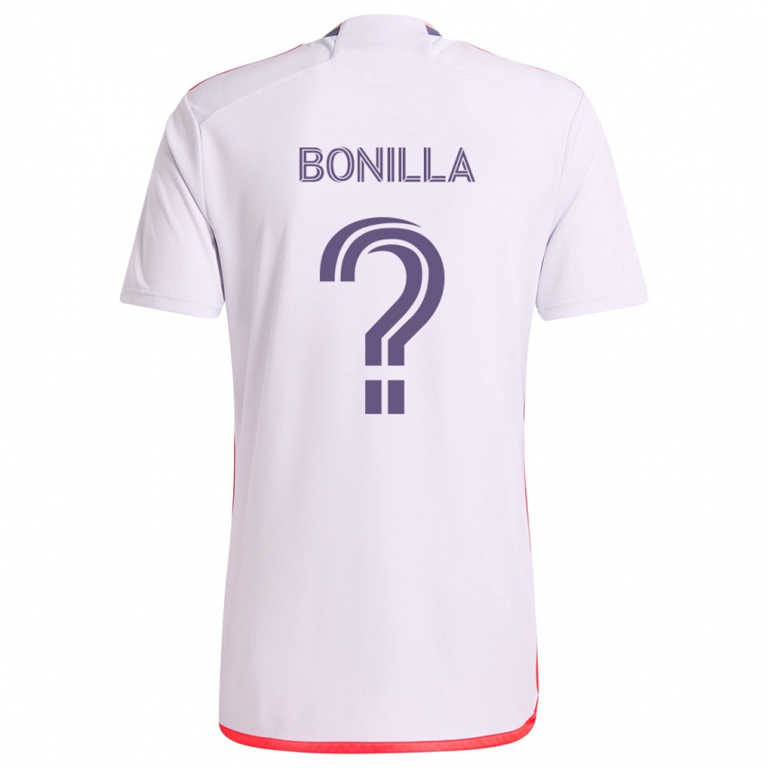 Børn Jarell Bonilla #0 Hvid Rød Lilla Udebane Spillertrøjer 2024/25 Trøje T-Shirt