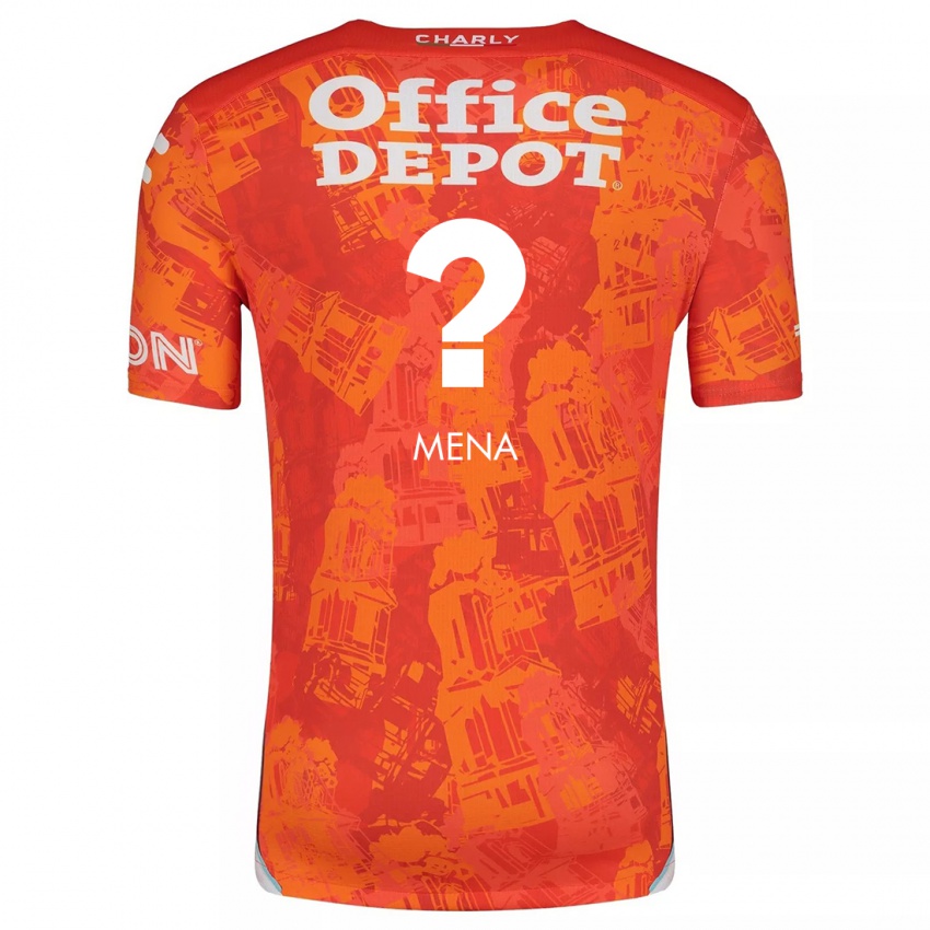 Børn Ángel Mena #0 Orange Hvid Udebane Spillertrøjer 2024/25 Trøje T-Shirt