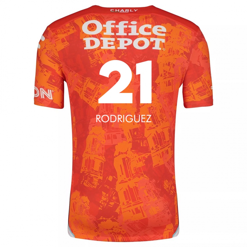 Børn Valentín Rodríguez #21 Orange Hvid Udebane Spillertrøjer 2024/25 Trøje T-Shirt