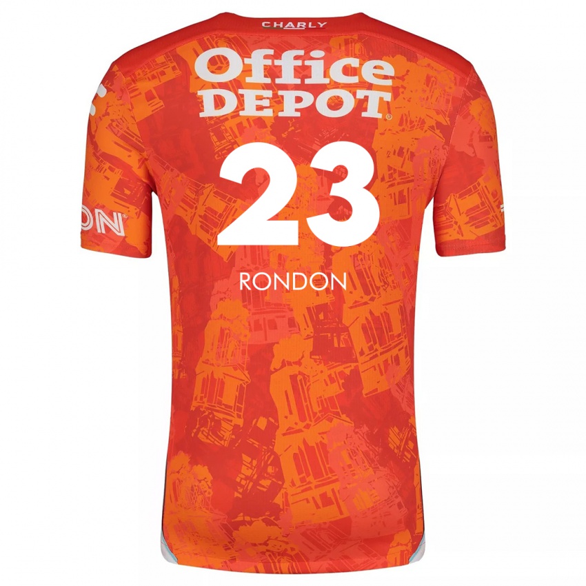 Børn Salomón Rondón #23 Orange Hvid Udebane Spillertrøjer 2024/25 Trøje T-Shirt