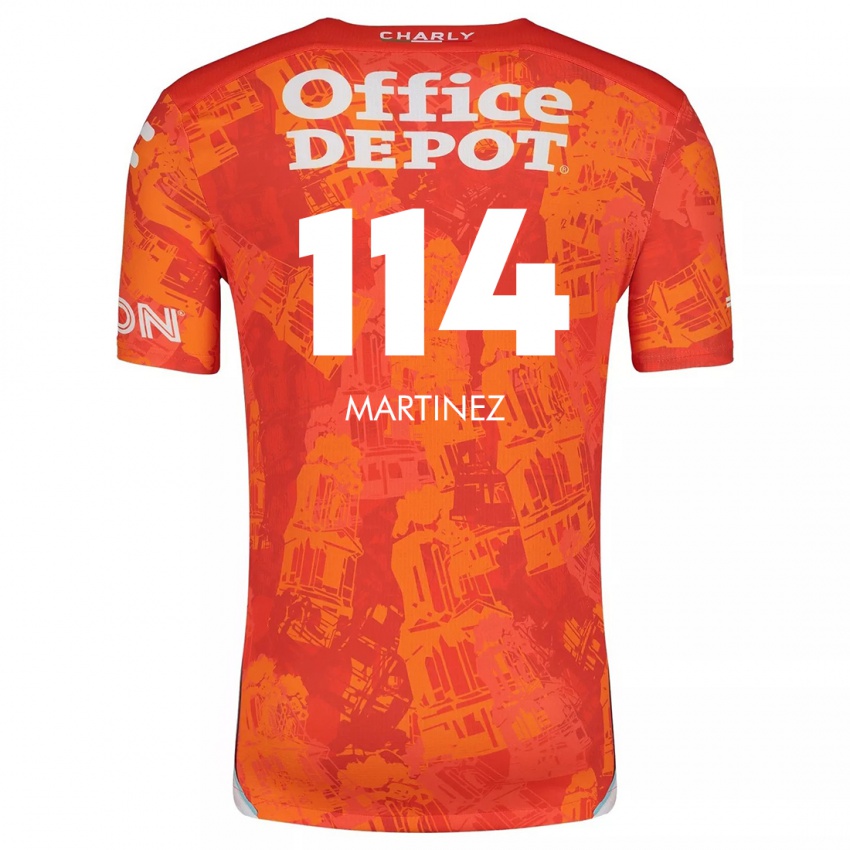 Børn Jesús Martínez #114 Orange Hvid Udebane Spillertrøjer 2024/25 Trøje T-Shirt