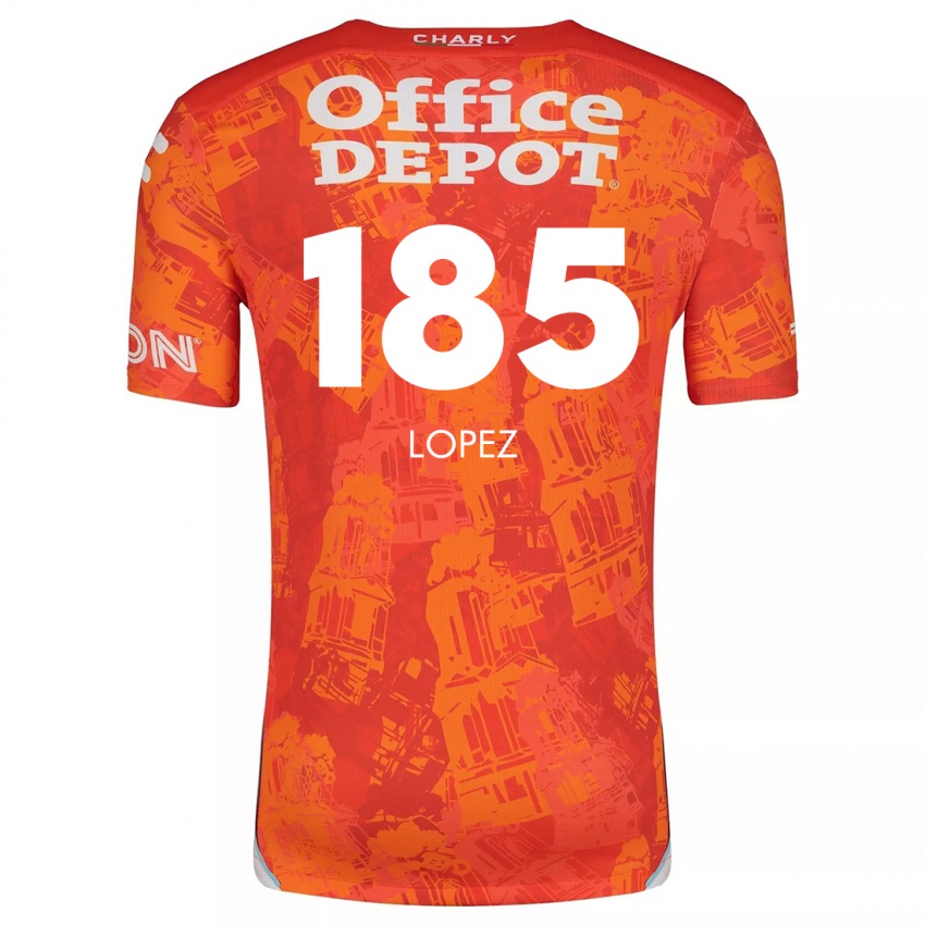 Børn René López #185 Orange Hvid Udebane Spillertrøjer 2024/25 Trøje T-Shirt