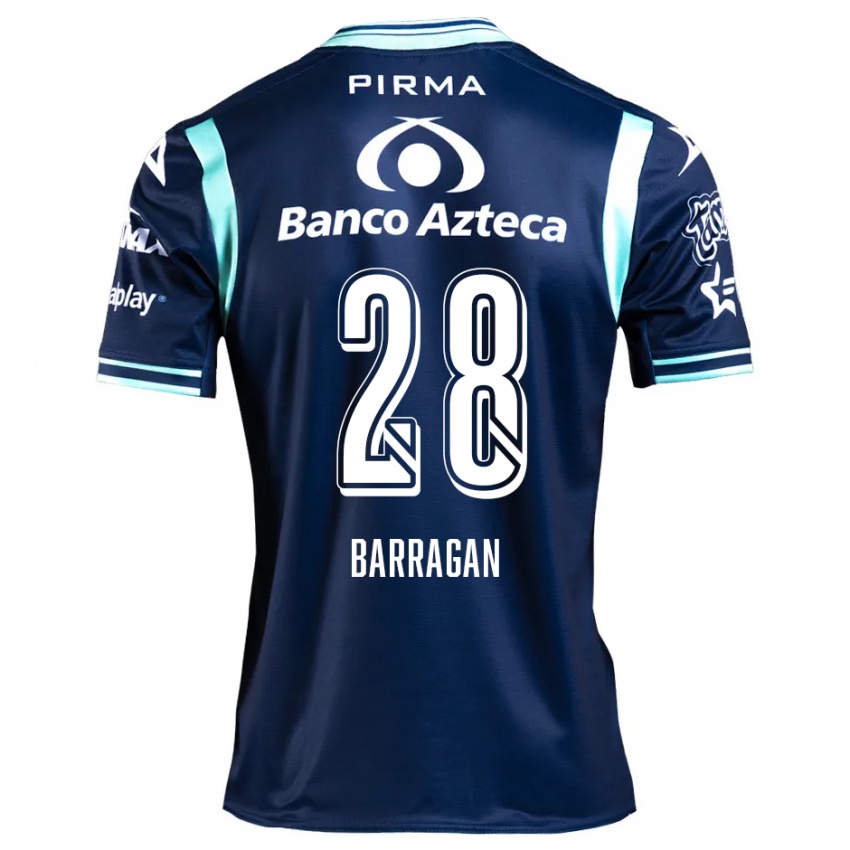 Børn Martín Barragán #28 Marine Blå Udebane Spillertrøjer 2024/25 Trøje T-Shirt