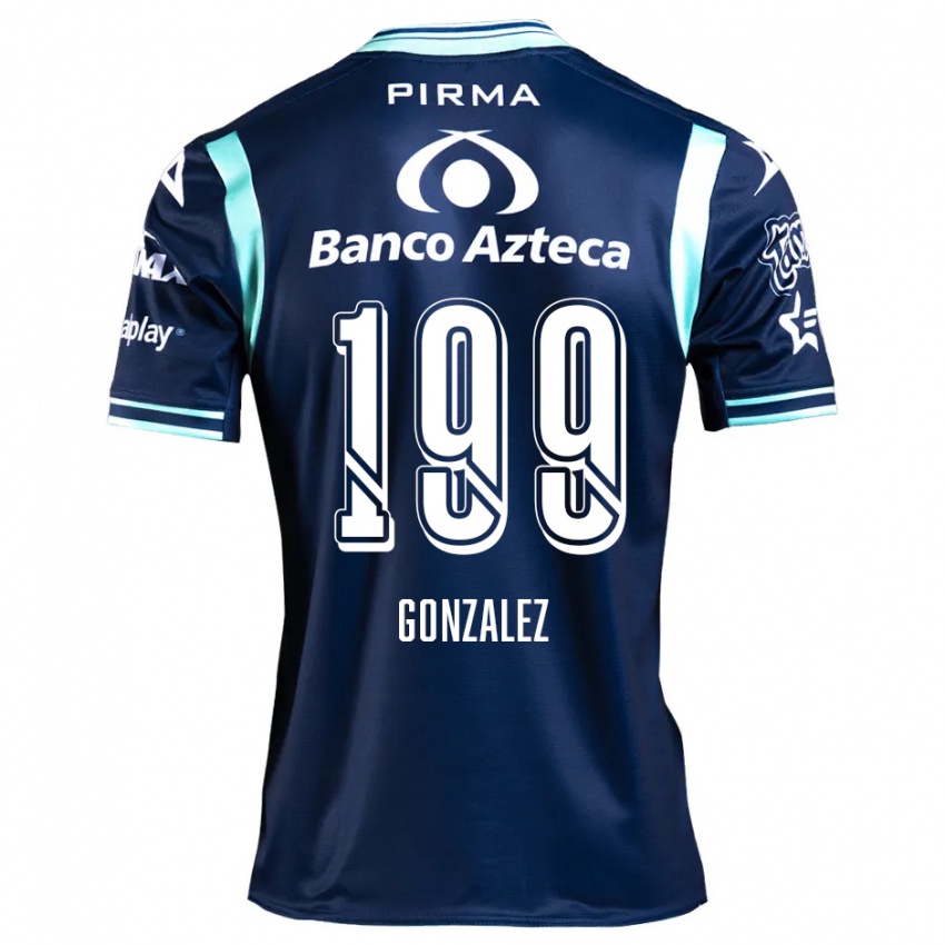 Børn Samuel González #199 Marine Blå Udebane Spillertrøjer 2024/25 Trøje T-Shirt