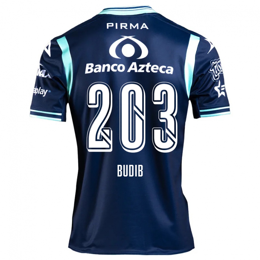 Børn Pedro Budib #203 Marine Blå Udebane Spillertrøjer 2024/25 Trøje T-Shirt