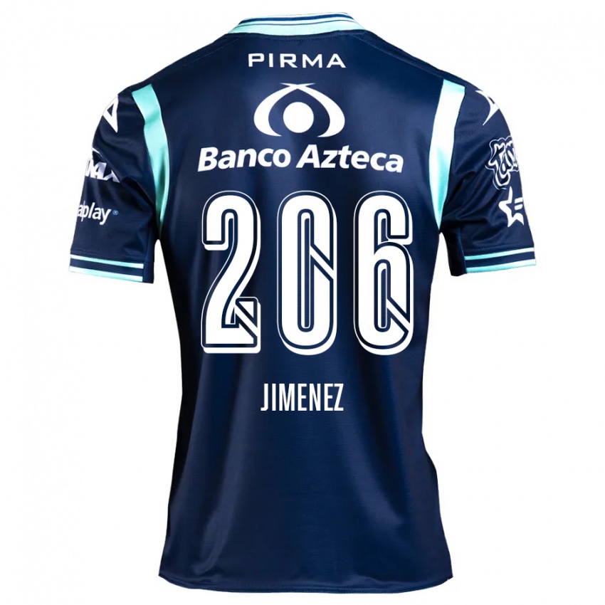 Børn Leonardo Jiménez #206 Marine Blå Udebane Spillertrøjer 2024/25 Trøje T-Shirt