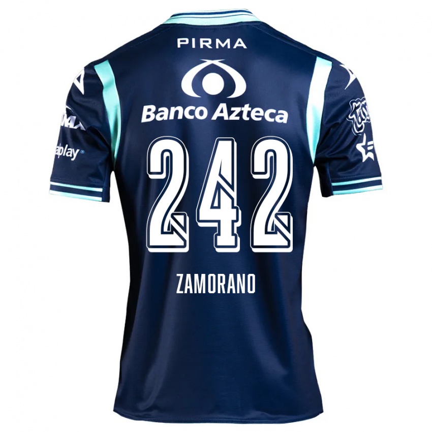 Børn Leonardo Zamorano #242 Marine Blå Udebane Spillertrøjer 2024/25 Trøje T-Shirt