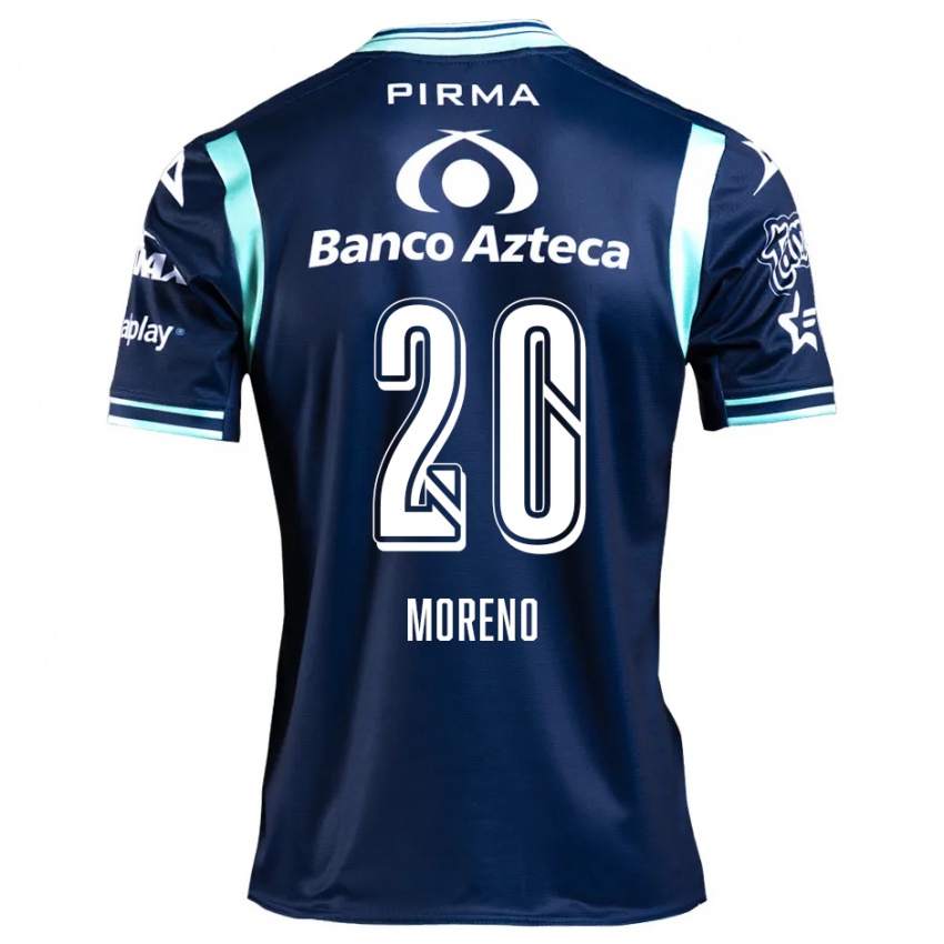 Børn Ximena Moreno #20 Marine Blå Udebane Spillertrøjer 2024/25 Trøje T-Shirt