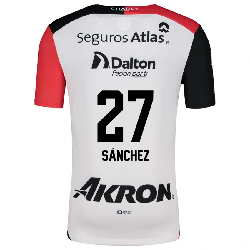 Børn Antonio Sánchez #27 Hvid Rød Sort Udebane Spillertrøjer 2024/25 Trøje T-Shirt