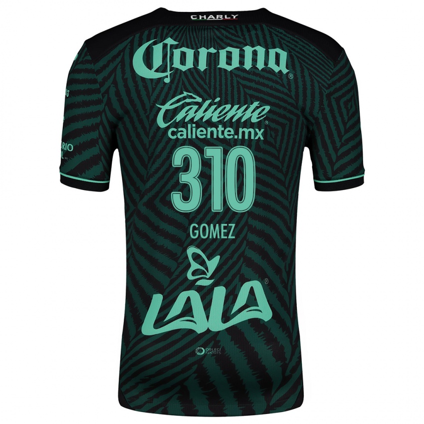 Børn Luis Gómez #310 Sort Grøn Udebane Spillertrøjer 2024/25 Trøje T-Shirt