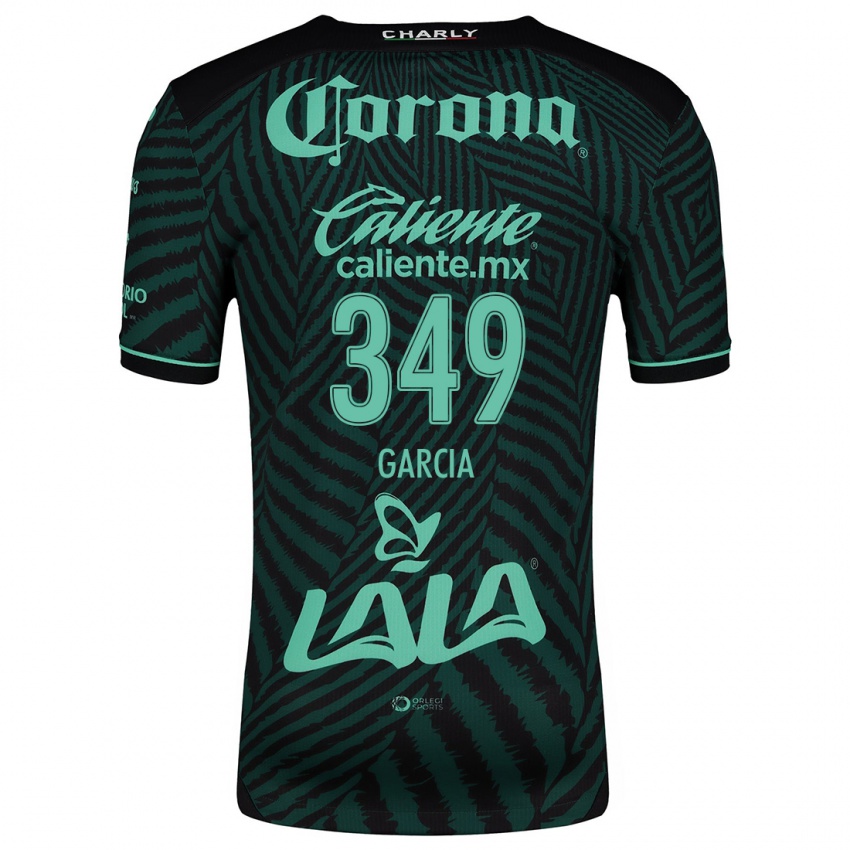 Børn Diego García #349 Sort Grøn Udebane Spillertrøjer 2024/25 Trøje T-Shirt