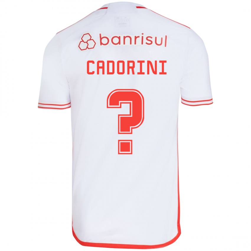 Børn Matheus Cadorini #0 Hvid Rød Udebane Spillertrøjer 2024/25 Trøje T-Shirt