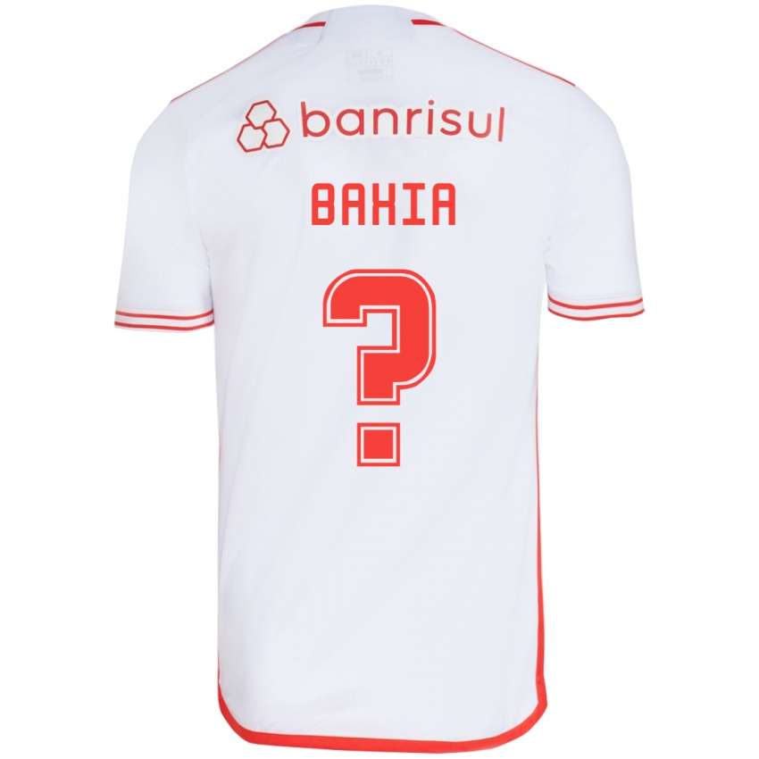 Børn Guilherme Bahia #0 Hvid Rød Udebane Spillertrøjer 2024/25 Trøje T-Shirt