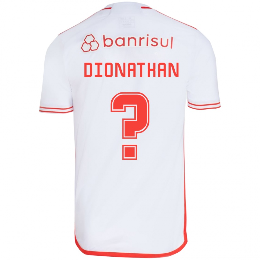 Børn Dionathan #0 Hvid Rød Udebane Spillertrøjer 2024/25 Trøje T-Shirt