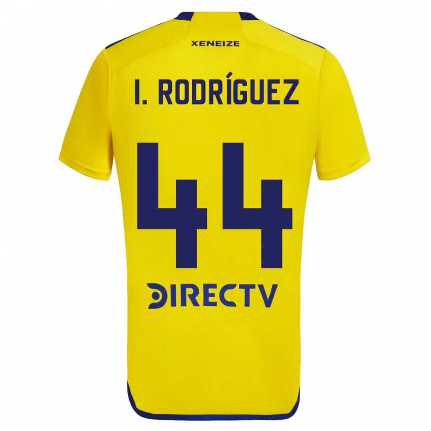 Børn Ignacio Rodríguez #44 Gul Blå Udebane Spillertrøjer 2024/25 Trøje T-Shirt