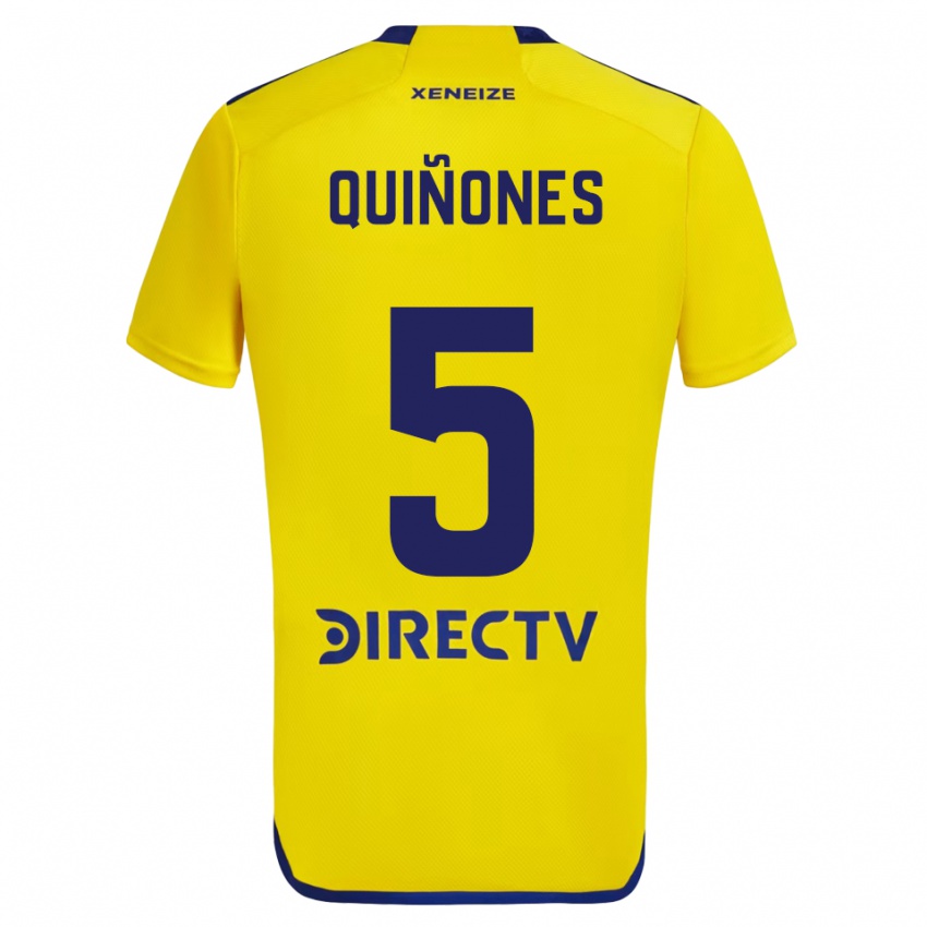 Børn Florencia Quinones #5 Gul Blå Udebane Spillertrøjer 2024/25 Trøje T-Shirt