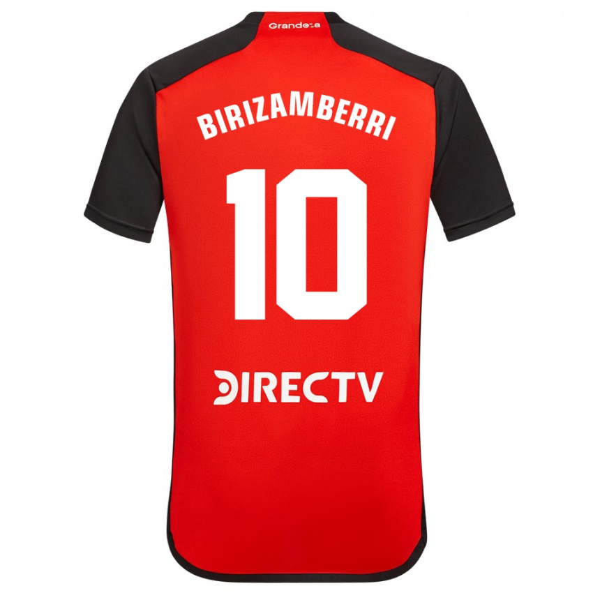 Børn María Carolina Birizamberri Rivero #10 Rød Sort Hvid Udebane Spillertrøjer 2024/25 Trøje T-Shirt