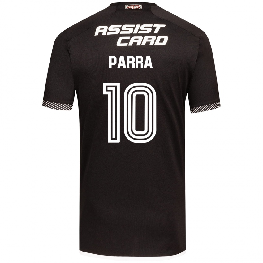 Børn Pablo Parra #10 Sort Hvid Udebane Spillertrøjer 2024/25 Trøje T-Shirt