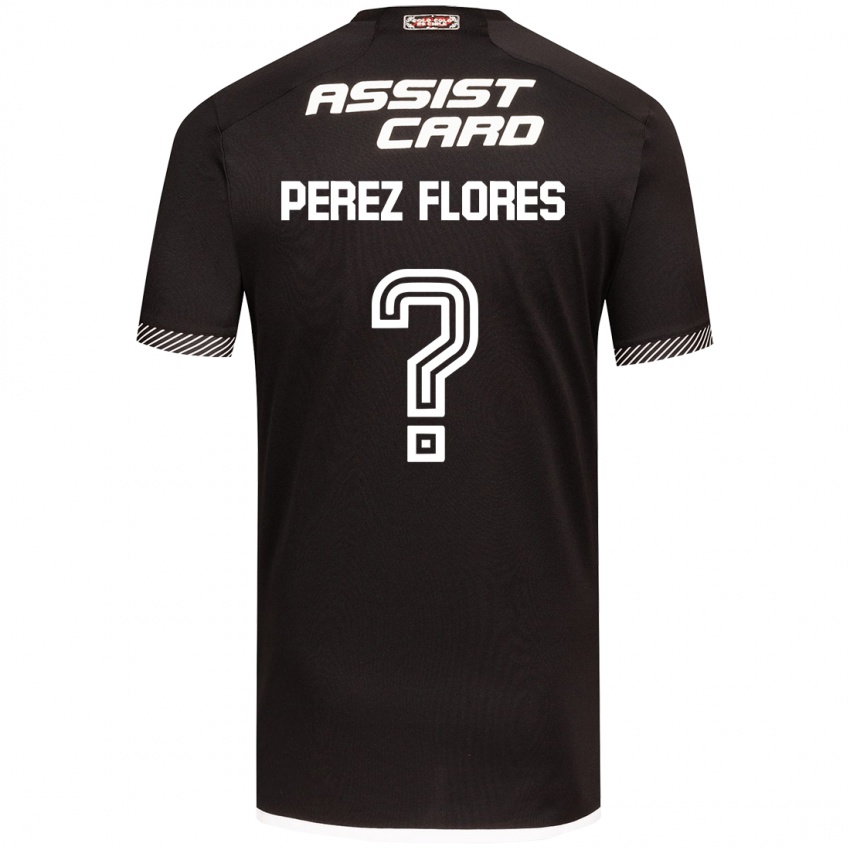 Børn Benjamín Pérez Flores #0 Sort Hvid Udebane Spillertrøjer 2024/25 Trøje T-Shirt